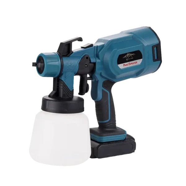 24V Battery Powered Automatic HVLP Cordless Paint Sprayer Gun