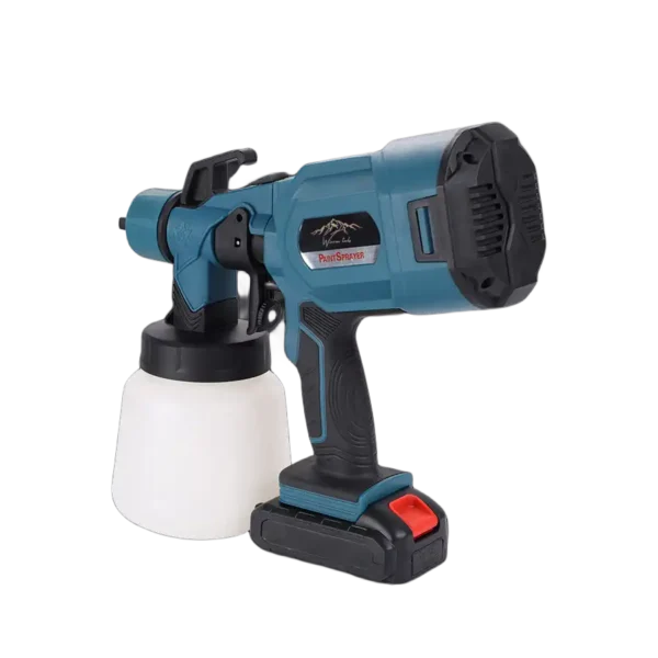 24V Battery Powered Automatic HVLP Cordless Paint Sprayer Gun - Image 2